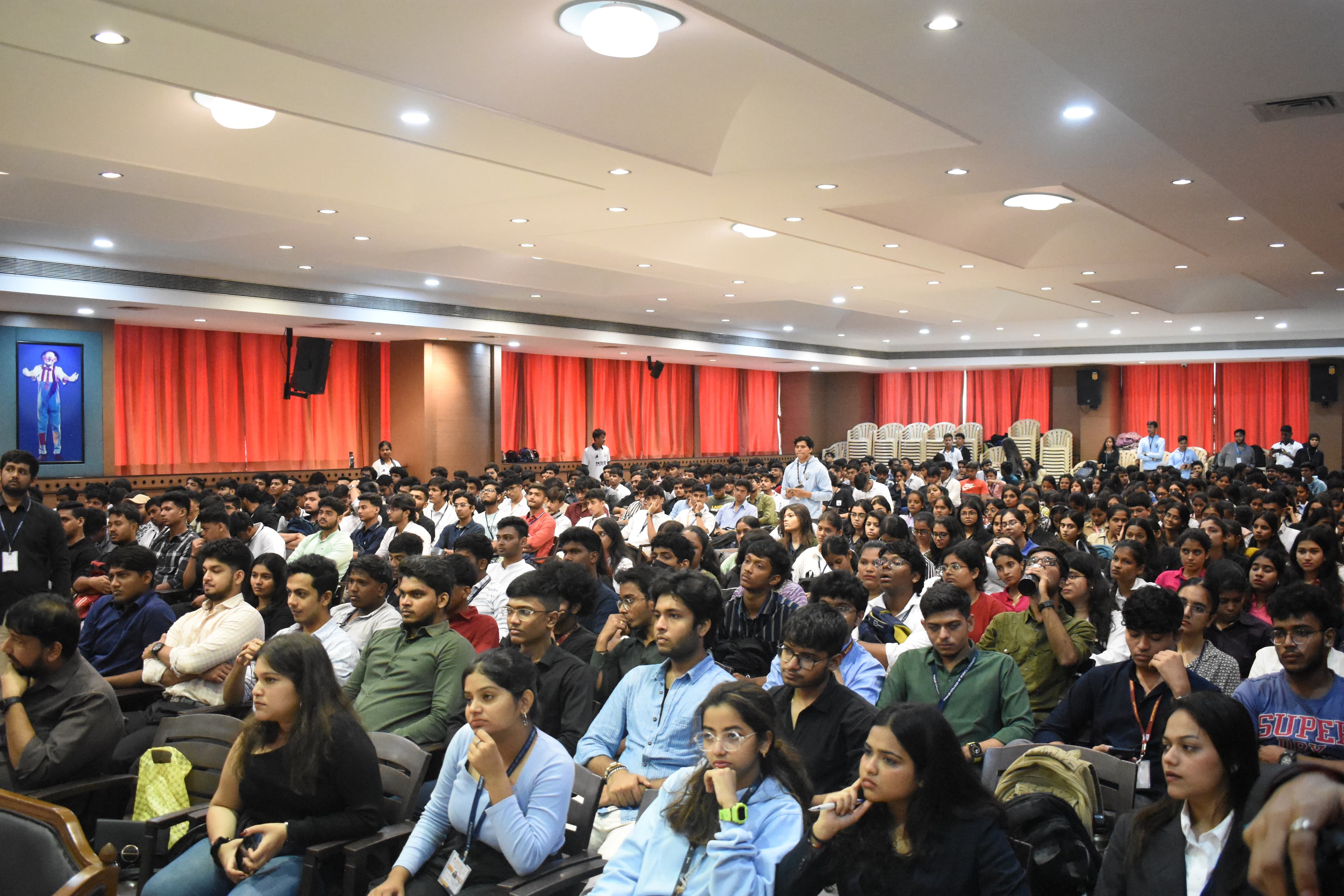 CRYPTSTOCK QUEST '24 stage and auditorium at Thakur College