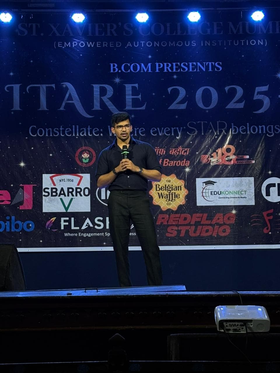 Flashax-Powered SITARE stage and influencer collaboration at St. Xavier's College